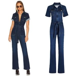 Frame Le Flare De Francois Denim Jumpsuit